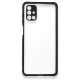  Samsung Galaxy M51 Kılıf Miami Şeffaf Silikon - Siyah