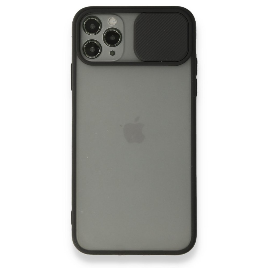  iPhone 11 Pro Kılıf Palm Buzlu Kamera Sürgülü Silikon - Siyah