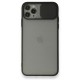  iPhone 11 Pro Kılıf Palm Buzlu Kamera Sürgülü Silikon - Siyah