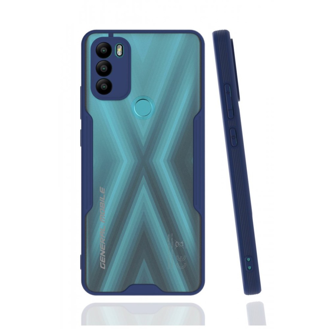  General Mobile GM 21 Plus Kılıf Platin Silikon - Lacivert