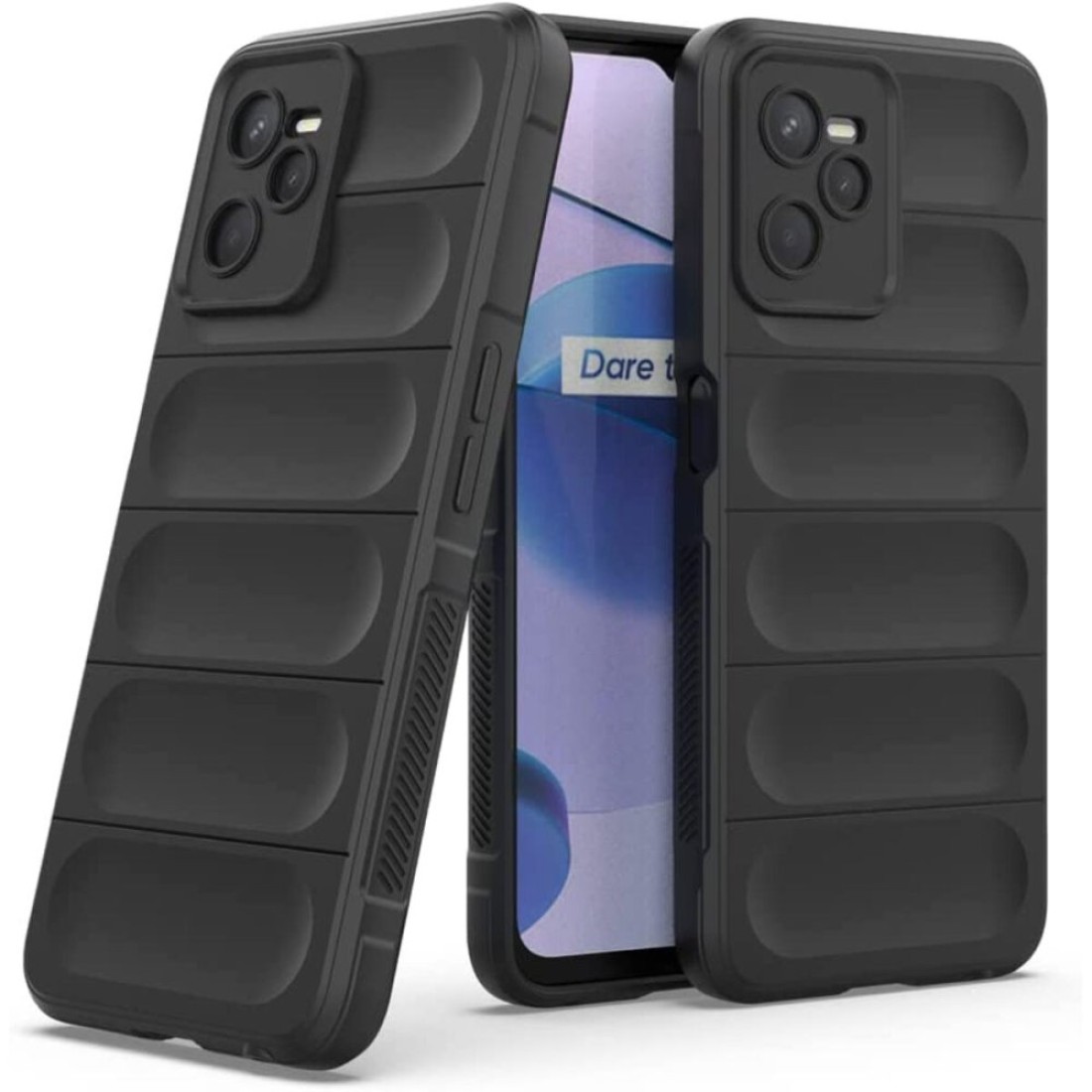 Realme C35 Kılıf Optimum Silikon - Siyah Realme C35 Kılıf Optimum Silikon - Siyah