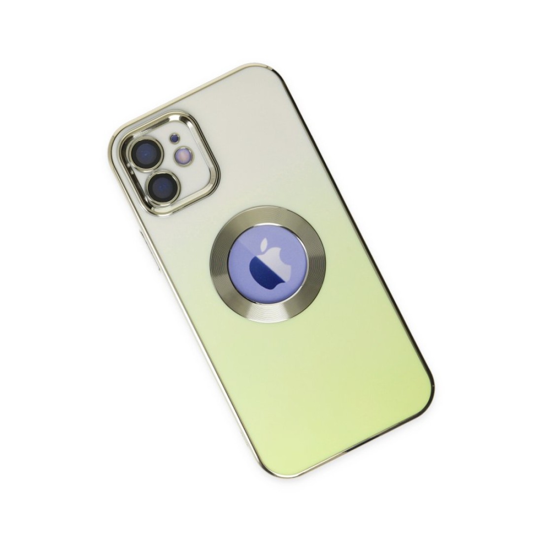  iPhone 12 Kılıf Best Silikon - Yeşil