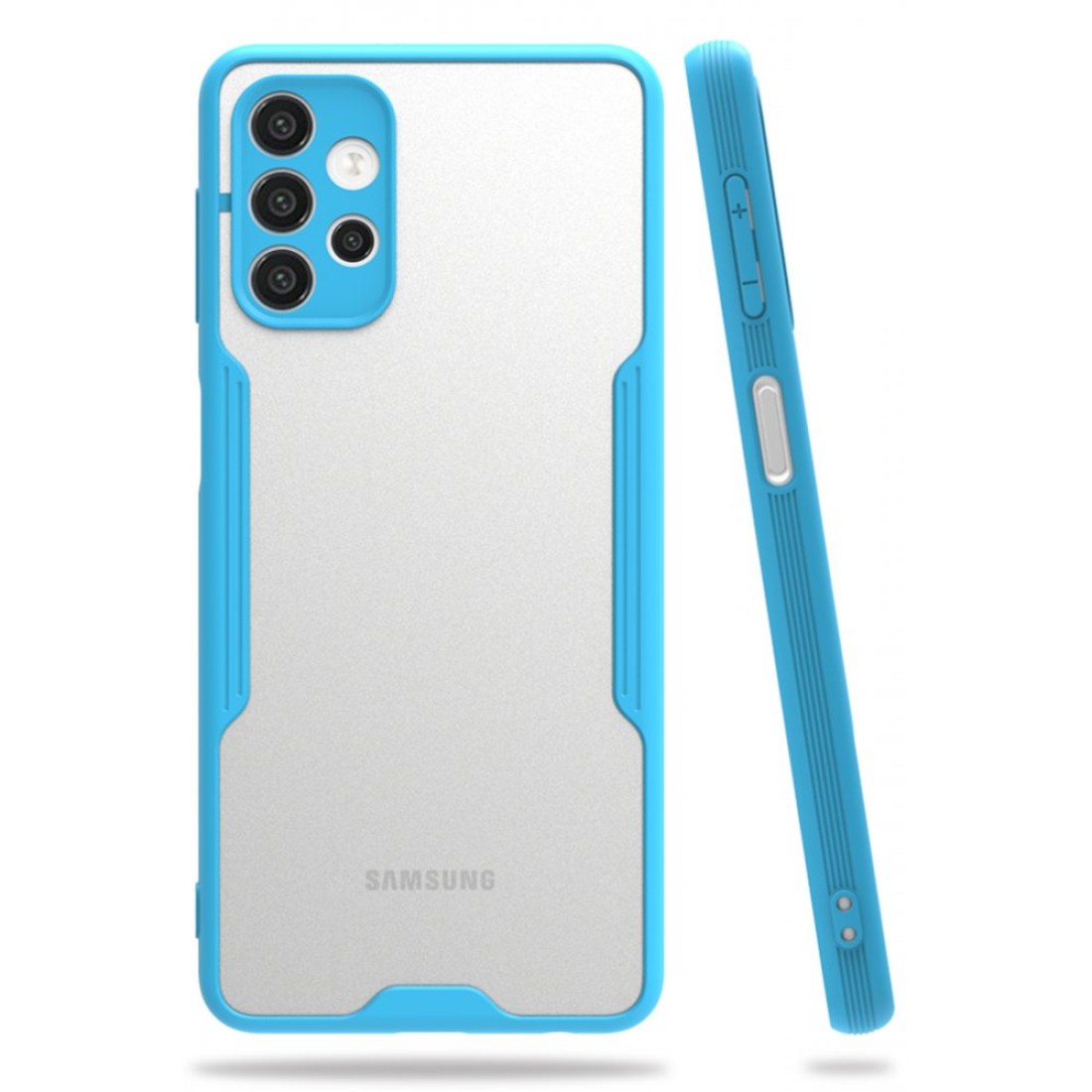  Samsung Galaxy A52S Kılıf Platin Silikon - Mavi