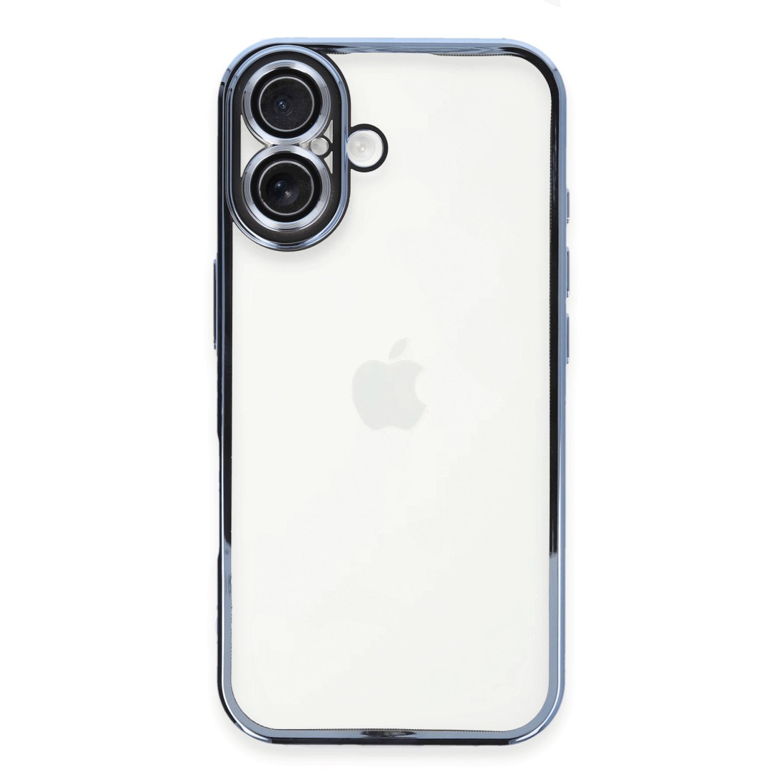iPhone 16 Plus Kılıf Razer Lensli Silikon - Açık Mavi iPhone 16 Plus Kılıf Razer Lensli Silikon - Açık Mavi