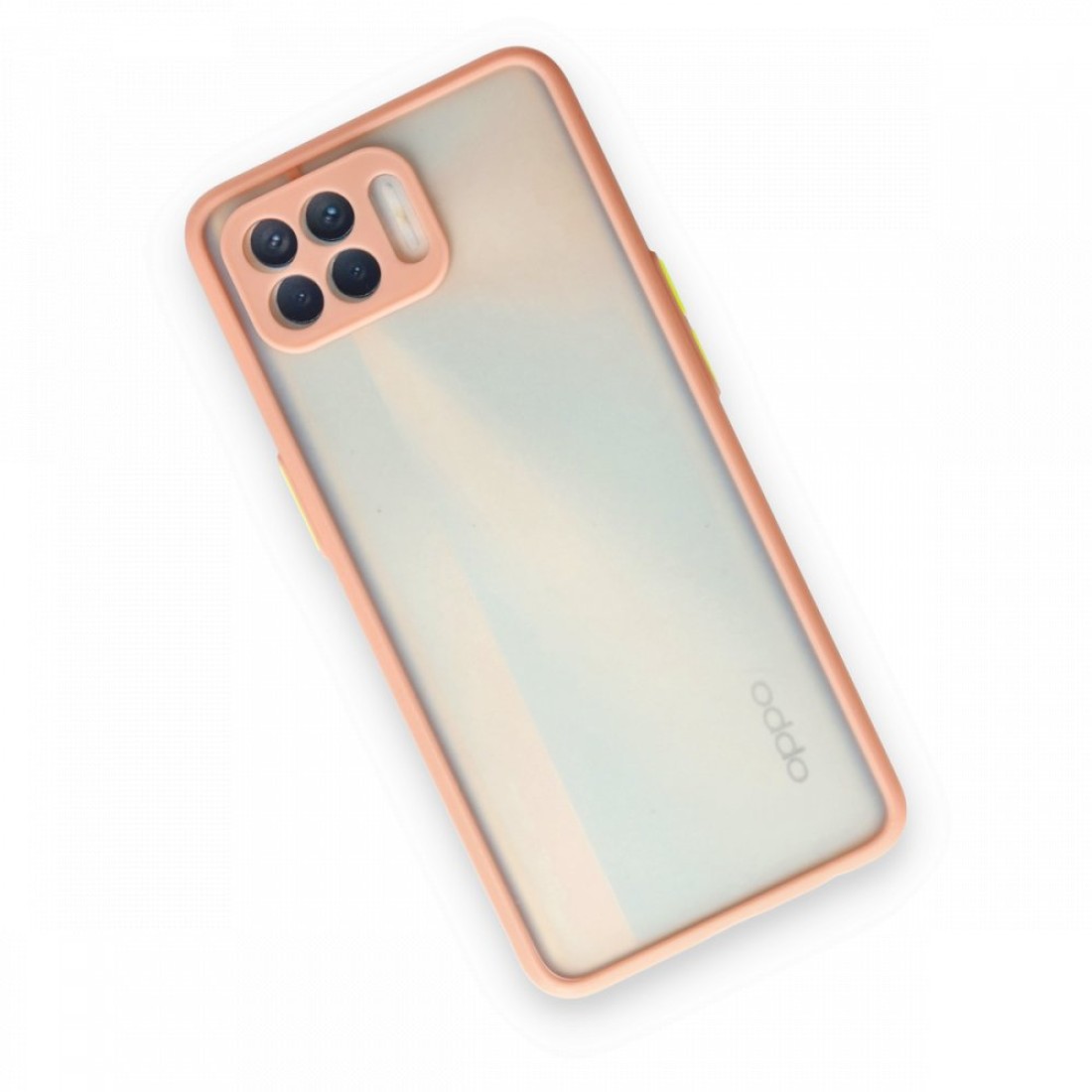 Oppo Reno 4 Lite Kılıf Montreal Silikon Kapak - Pembe