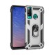  Huawei P40 Lite E Kılıf Sofya Yüzüklü Silikon Kapak - Gümüş