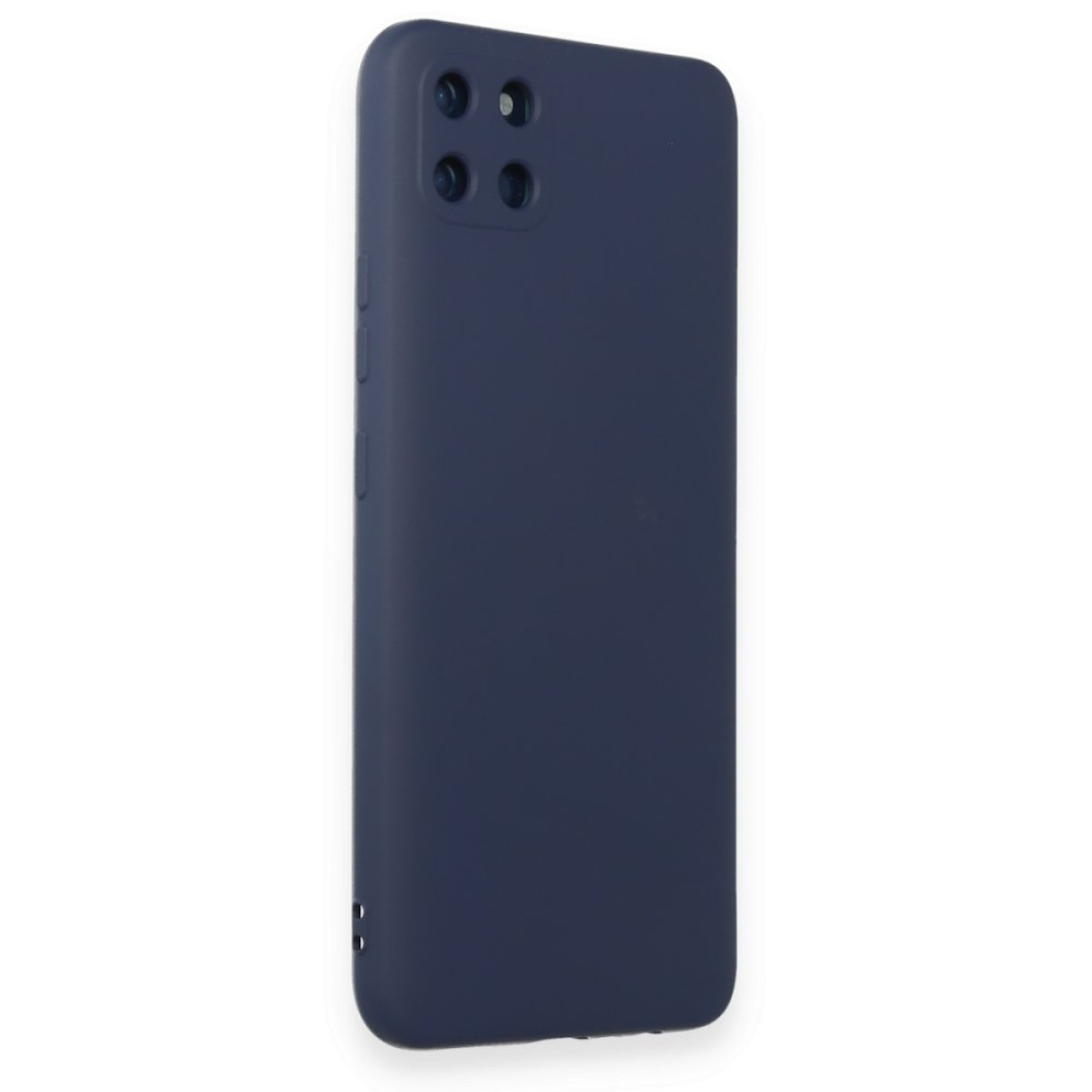 Realme C11 Kılıf Nano içi Kadife Silikon - Lacivert Realme C11 Kılıf Nano içi Kadife Silikon - Lacivert