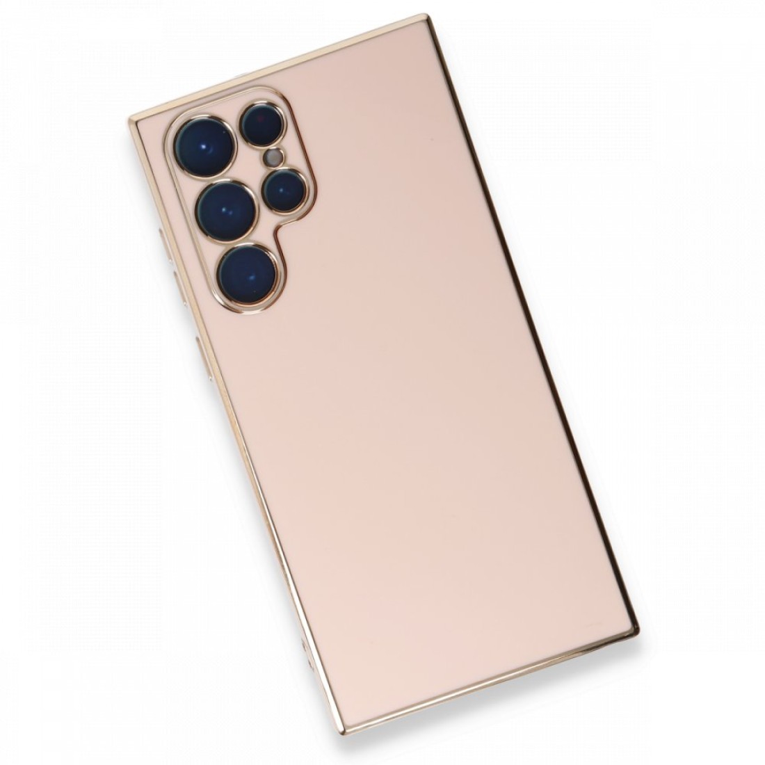 Samsung Galaxy S22 Ultra Kılıf Volet Silikon - Pembe Samsung Galaxy S22 Ultra Kılıf Volet Silikon - Pembe
