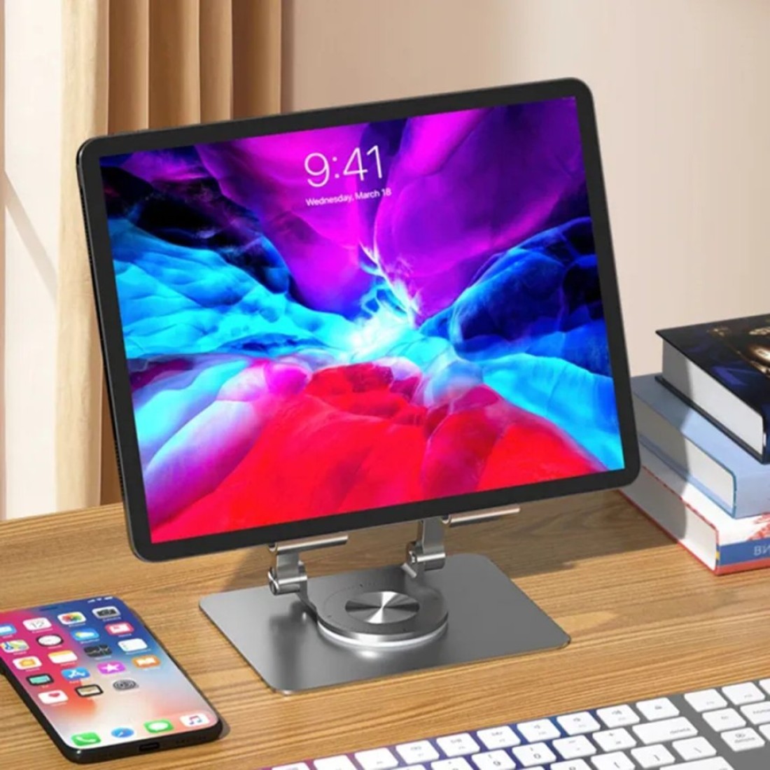  P2027 Telefon Tablet Standı - Gümüş