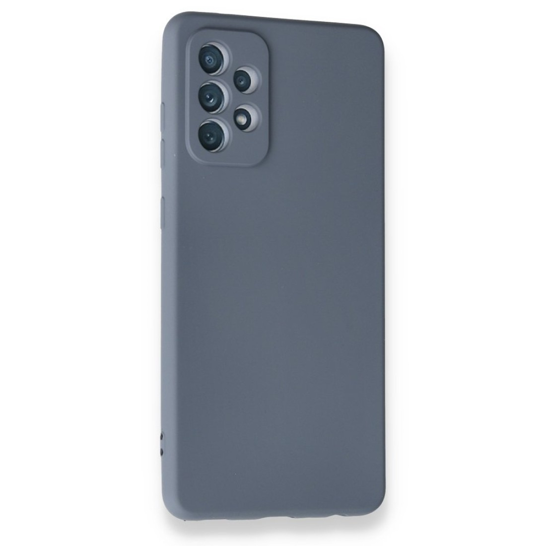  Samsung Galaxy A72 Kılıf Nano içi Kadife Silikon - Gri