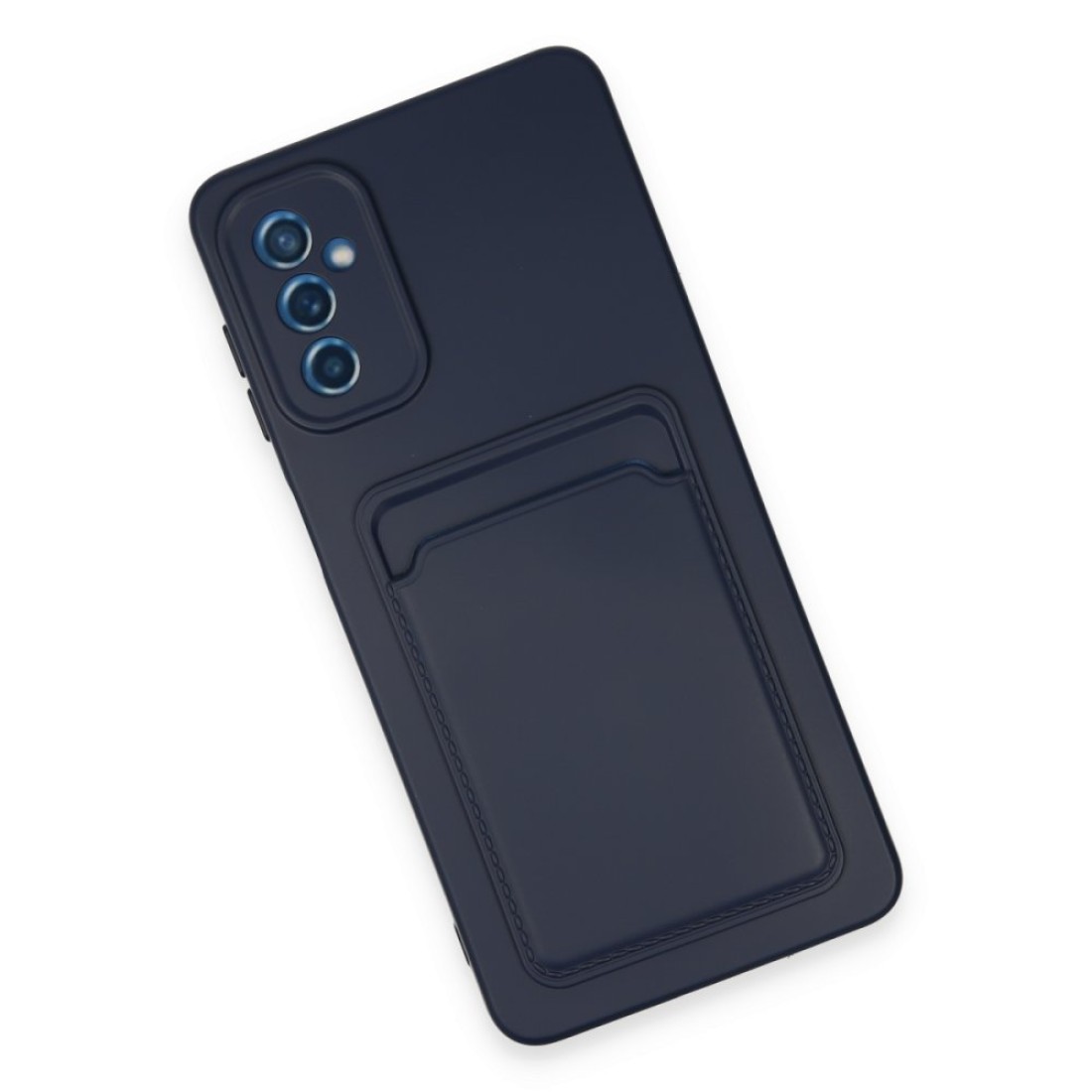  Samsung Galaxy A14 4G Kılıf Kelvin Kartvizitli Silikon - Lacivert