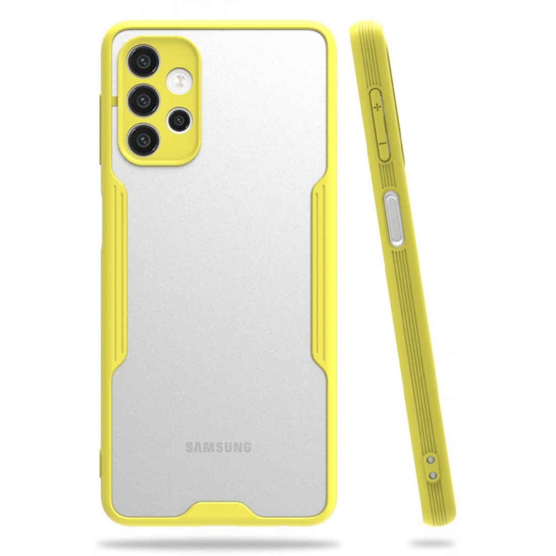  Samsung Galaxy A52S Kılıf Platin Silikon - Sarı
