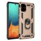  Samsung Galaxy A71 Kılıf Sofya Yüzüklü Silikon Kapak - Gold