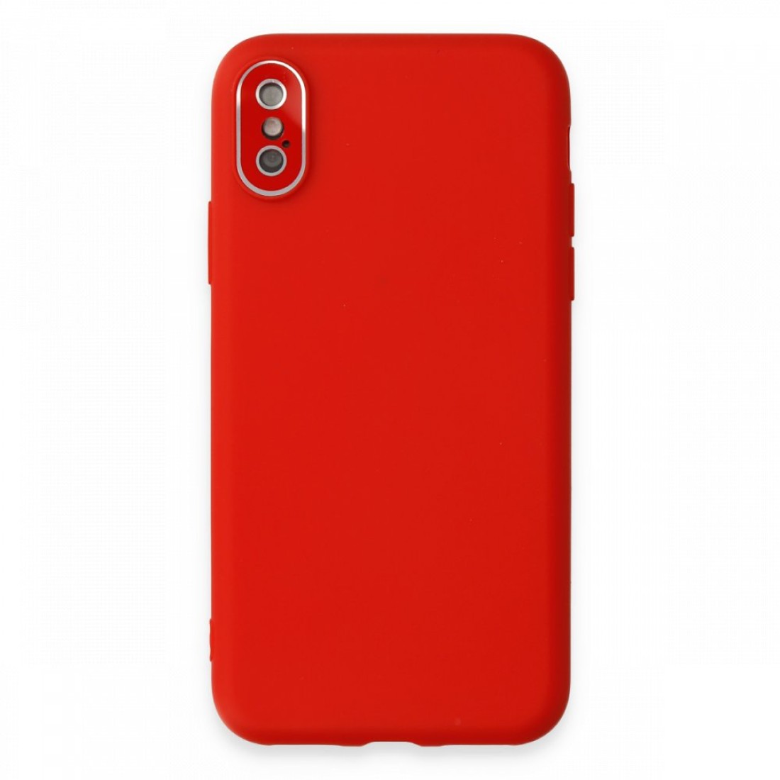 Newface iPhone X Kılıf Lansman Glass Kapak - Kırmızı