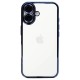 iPhone 16 Kılıf Razer Lensli Silikon - Mavi iPhone 16 Kılıf Razer Lensli Silikon - Mavi