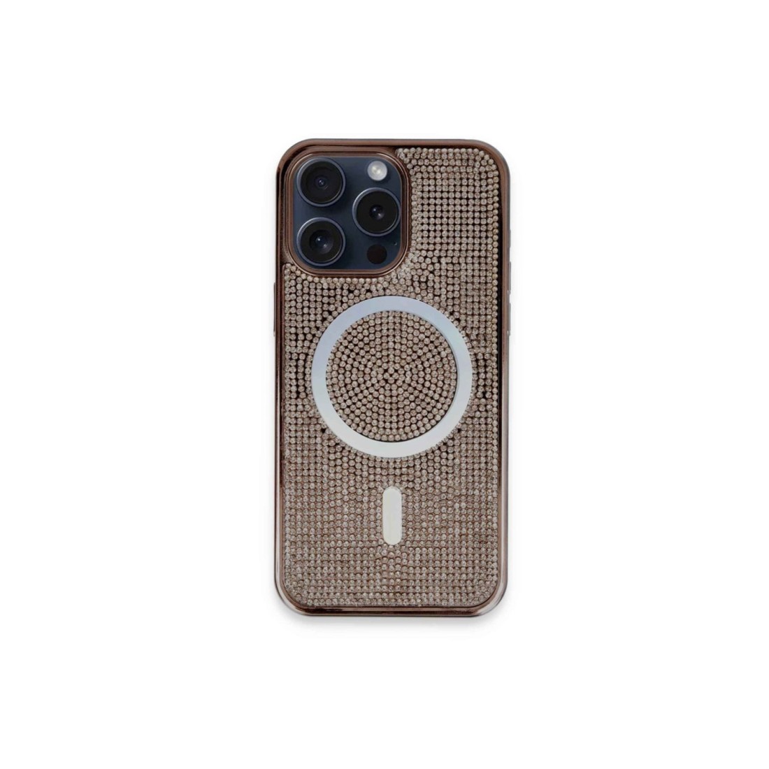  iPhone 14 Pro Max Kılıf Diamond Magsafe Kapak - Pembe