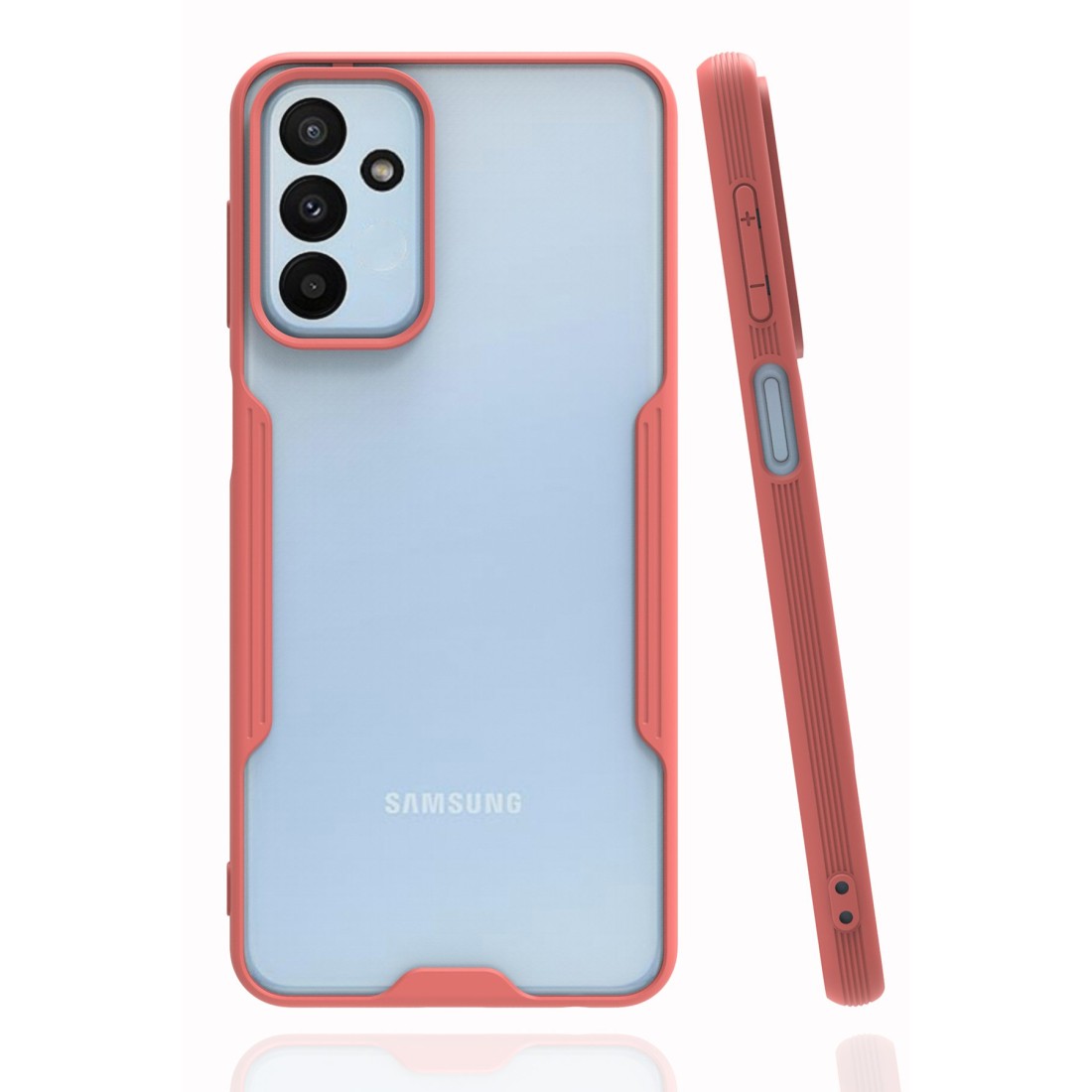  Samsung Galaxy M23 Kılıf Platin Silikon - Pembe