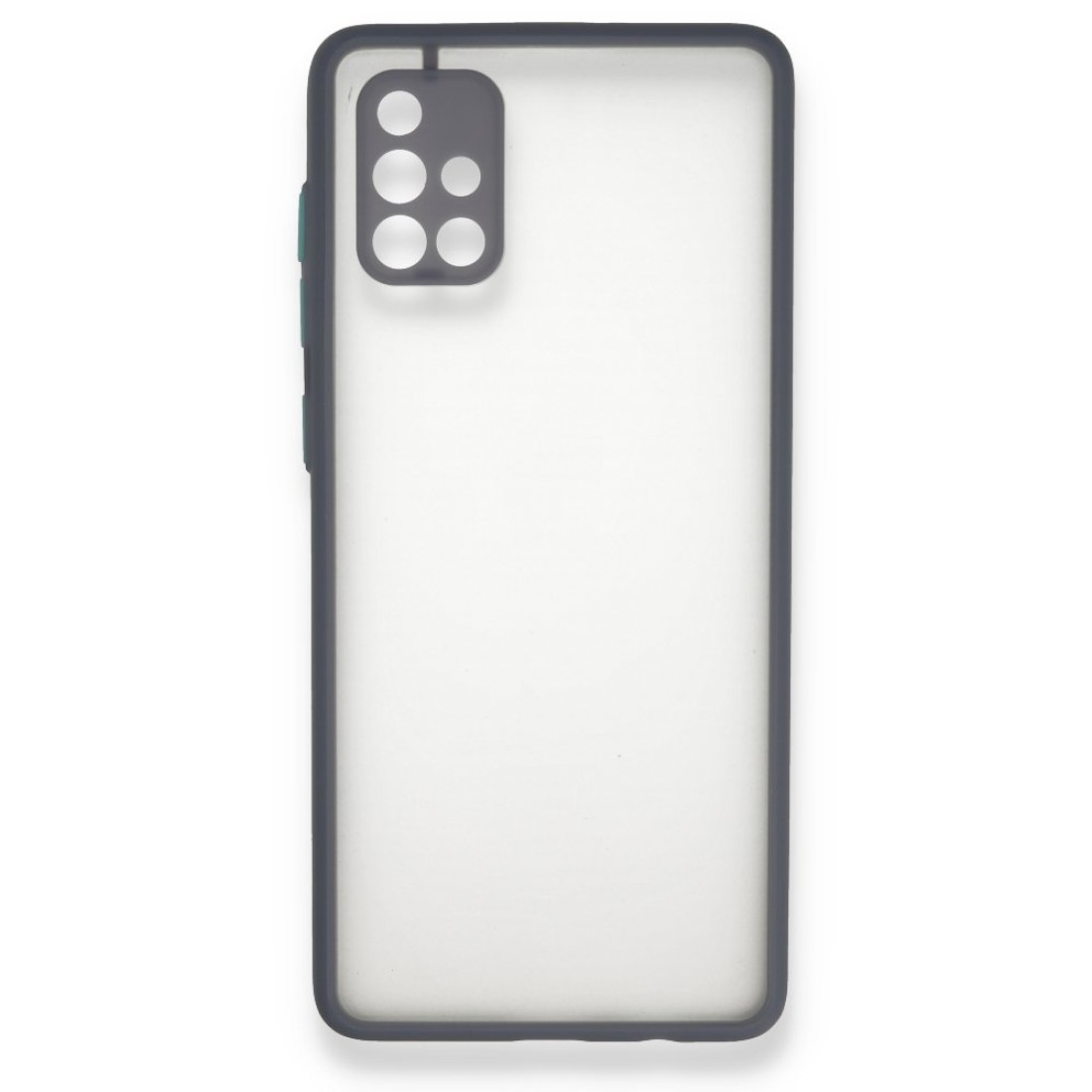  Samsung Galaxy A71 Kılıf Montreal Silikon Kapak - Gri
