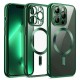  iPhone 12 Pro Kılıf Kross Magneticsafe Kapak - Koyu Yeşil