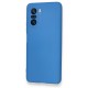  Xiaomi Redmi K40 Kılıf Nano içi Kadife Silikon - Mavi