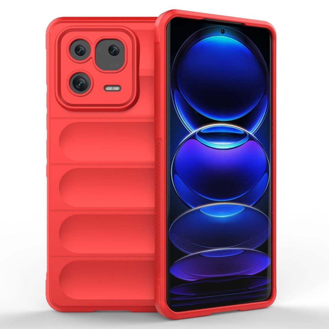  Xiaomi Mi 13 Kılıf Optimum Silikon - Kırmızı