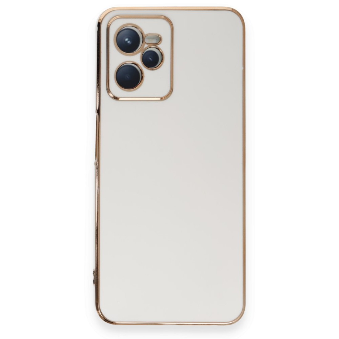  Realme C35 Kılıf Volet Silikon - Beyaz