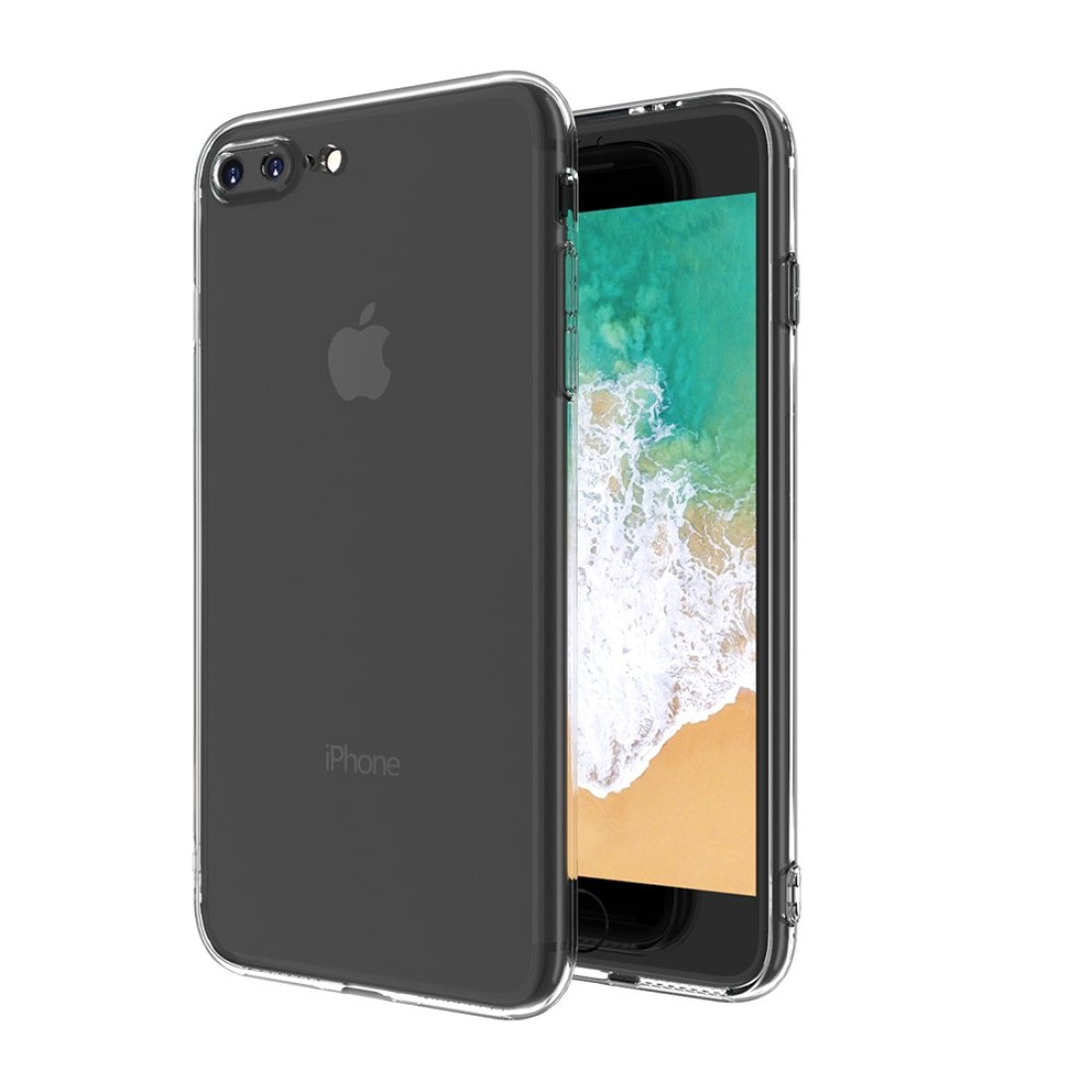  iPhone 7 Plus Kılıf Deluxe 2mm Şeffaf Silikon