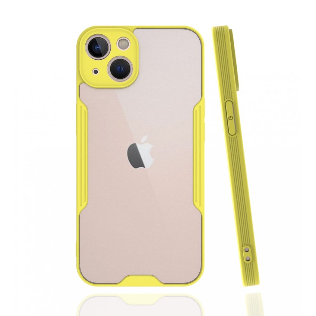  iPhone 13 Mini Kılıf Platin Silikon - Sarı
