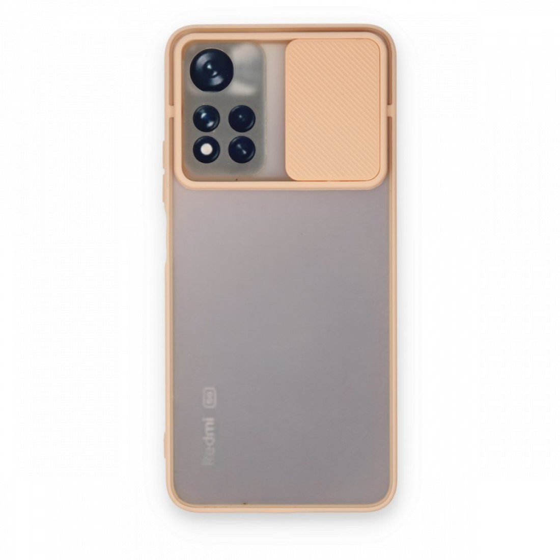  Xiaomi Redmi Note 11 Pro Plus 5G Kılıf Palm Buzlu Kamera Sürgülü Silikon - Pembe