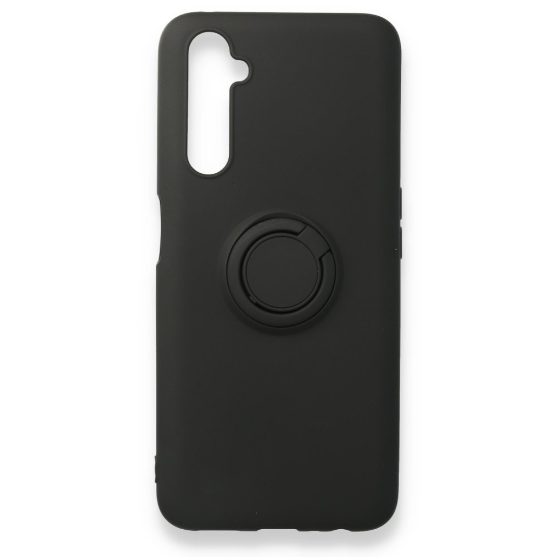  Realme 6 Pro Kılıf Viktor Yüzüklü Silikon - Siyah