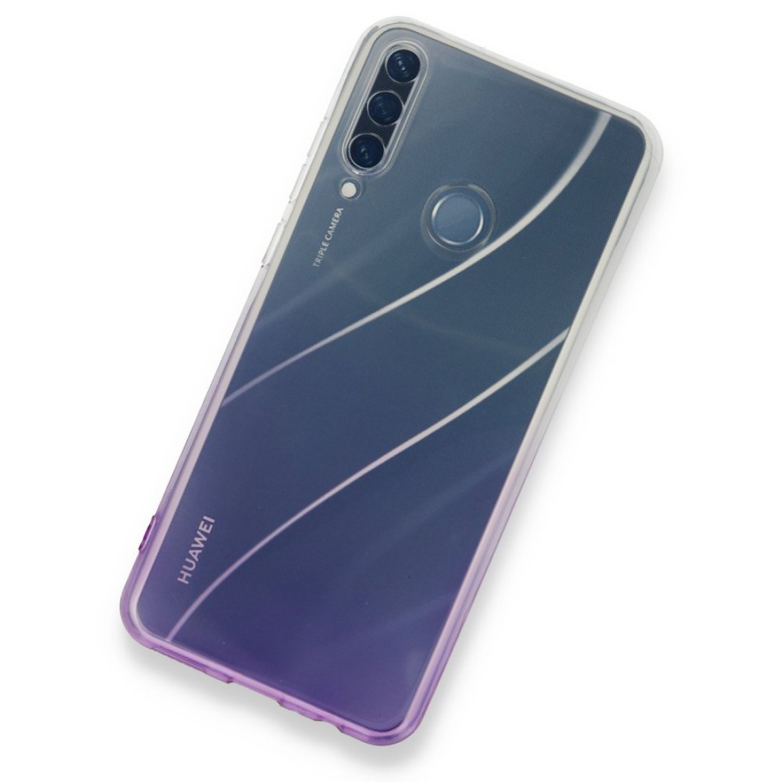  Huawei Y6P Kılıf Lüx Çift Renkli Silikon - Mor