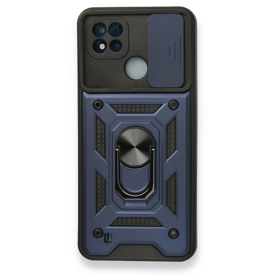  Realme C11 2021 Kılıf Pars Lens Yüzüklü Silikon - Lacivert