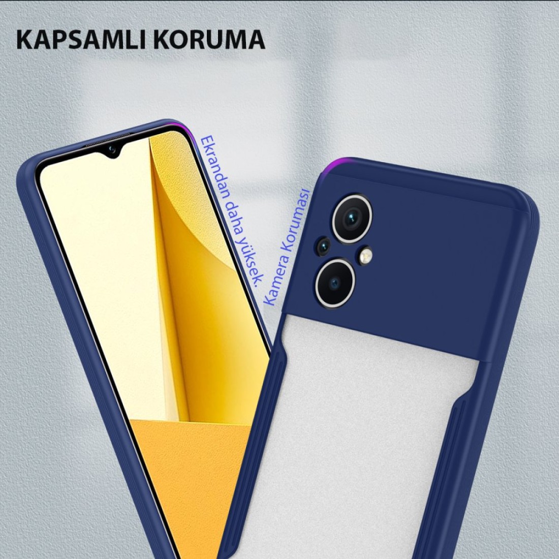  Xiaomi Poco M5 Kılıf Platin Silikon - Siyah