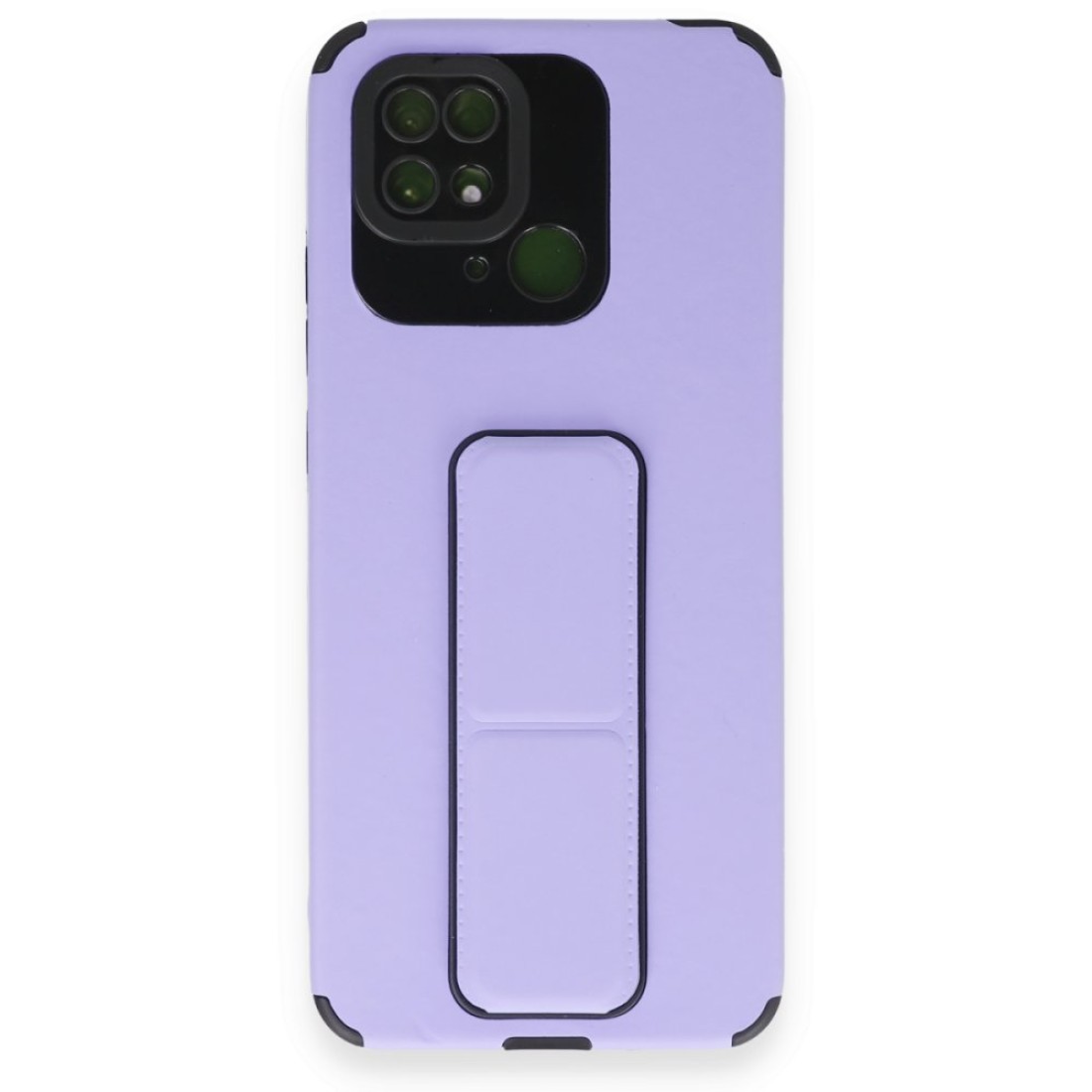  Xiaomi Redmi 10C Kılıf Mega Standlı Silikon - Lila