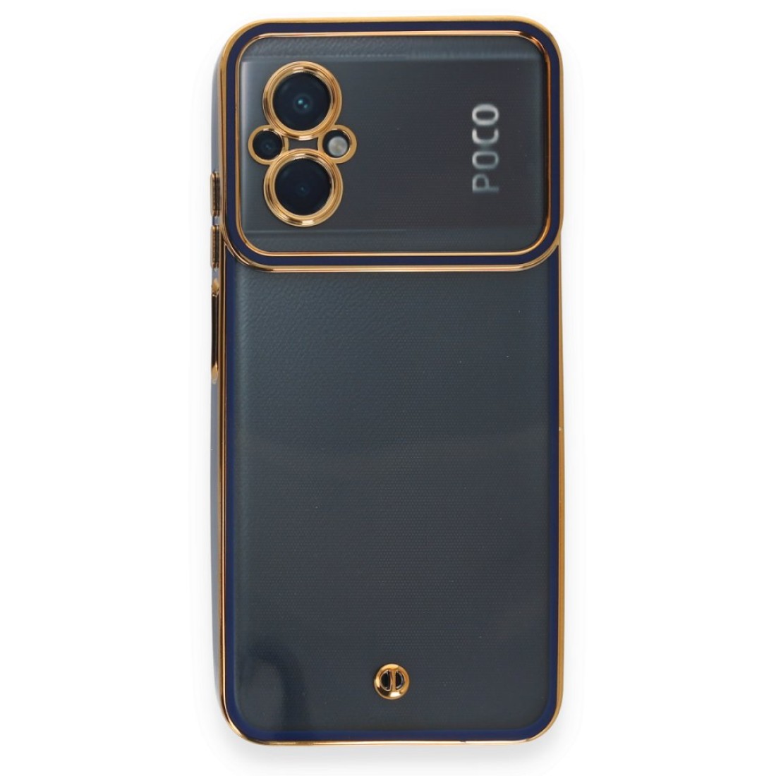 Xiaomi Poco M5 Kılıf Liva Lens Silikon - Mavi