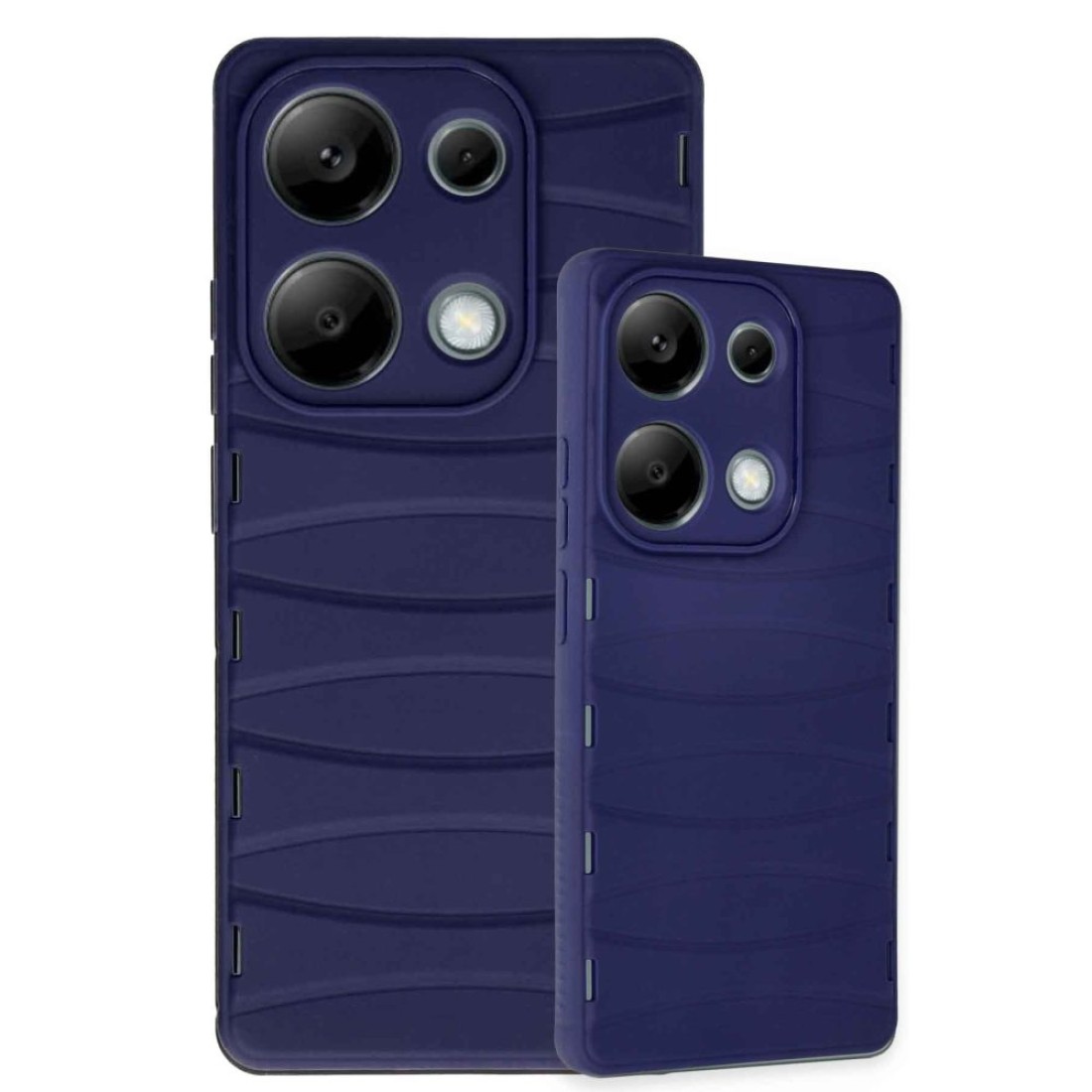  Xiaomi Poco M6 Pro 4G Kılıf Bibercas Silikon Kapak - Lacivert