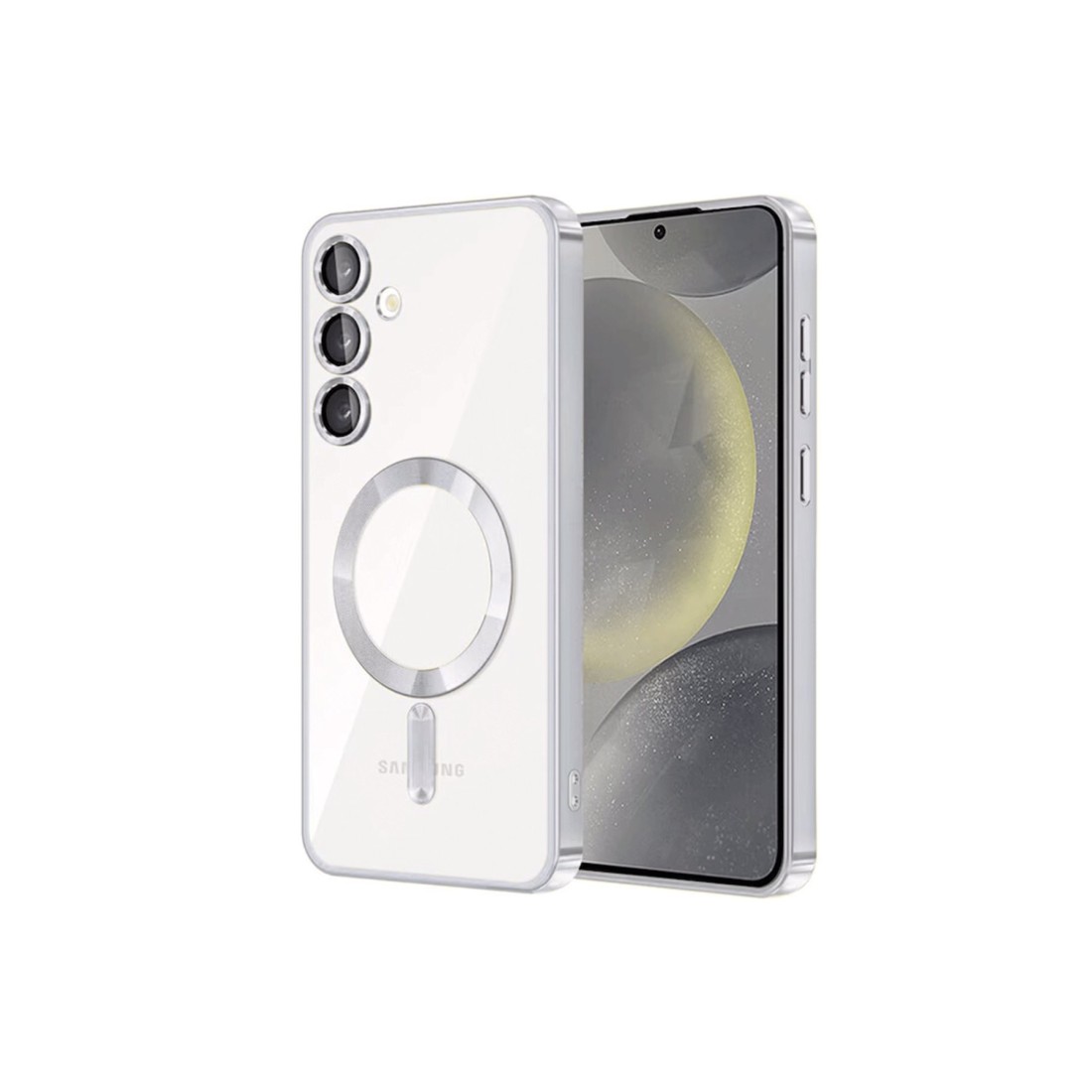  Samsung Galaxy S24 Kılıf Kross Magneticsafe Kapak - Titan Gri