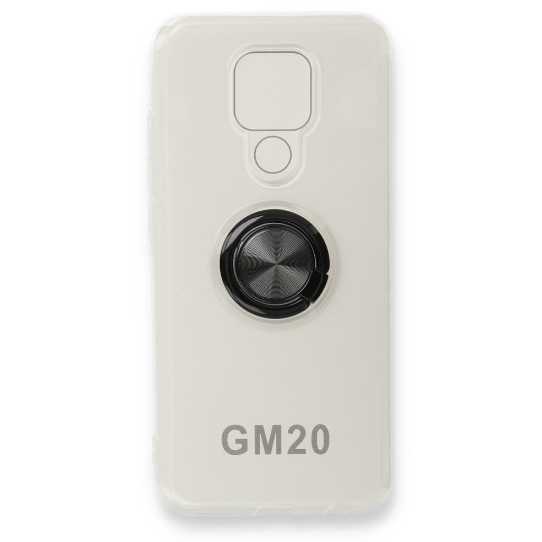  General Mobile GM 20 Kılıf Gros Yüzüklü Silikon - Siyah