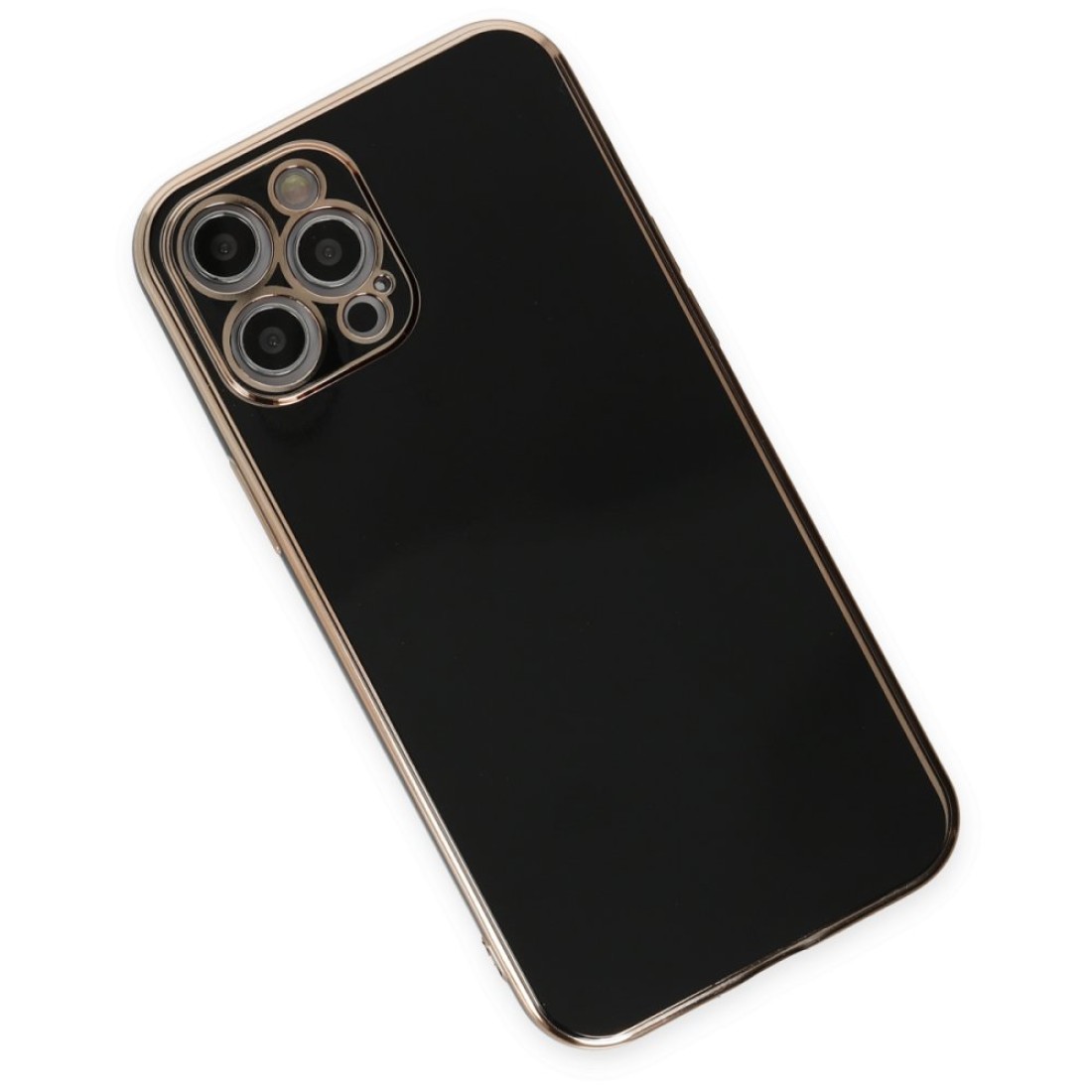  iPhone 12 Pro Kılıf Volet Silikon - Siyah