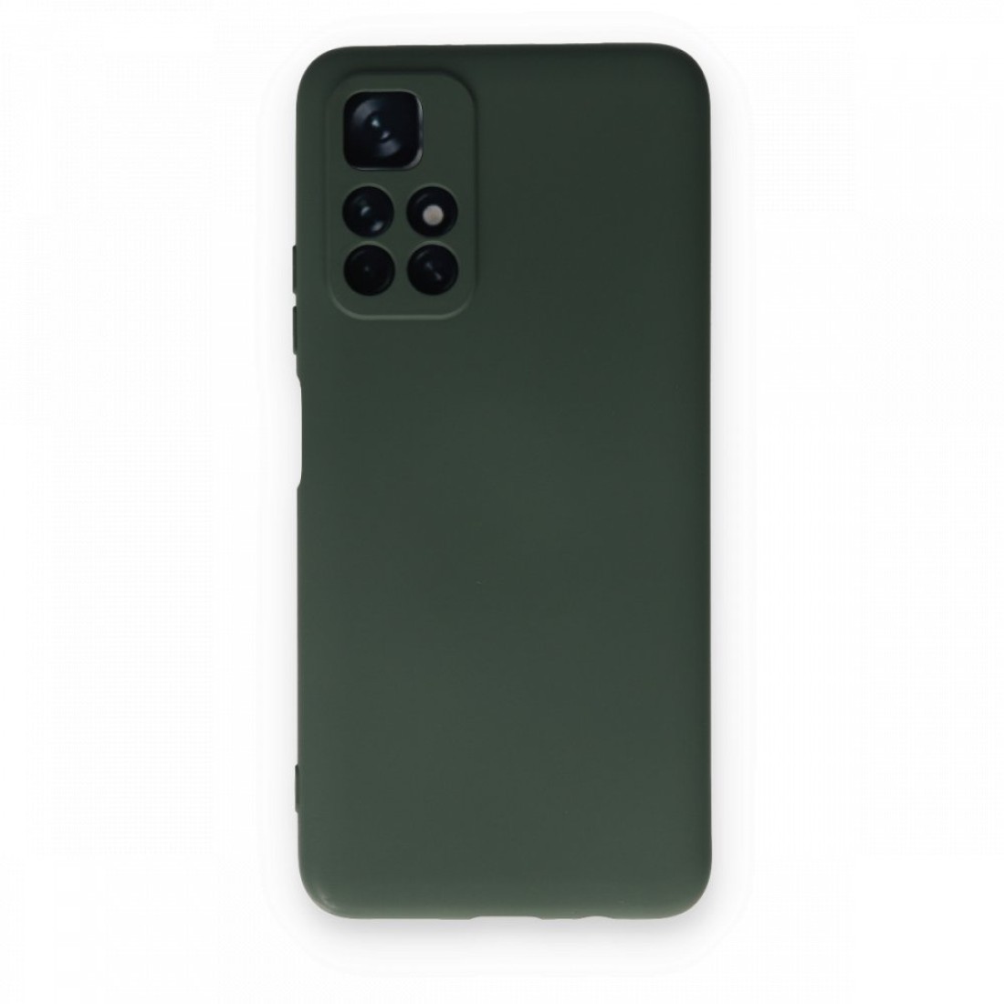  Xiaomi Redmi Note 11T Kılıf Nano içi Kadife Silikon - Koyu Yeşil