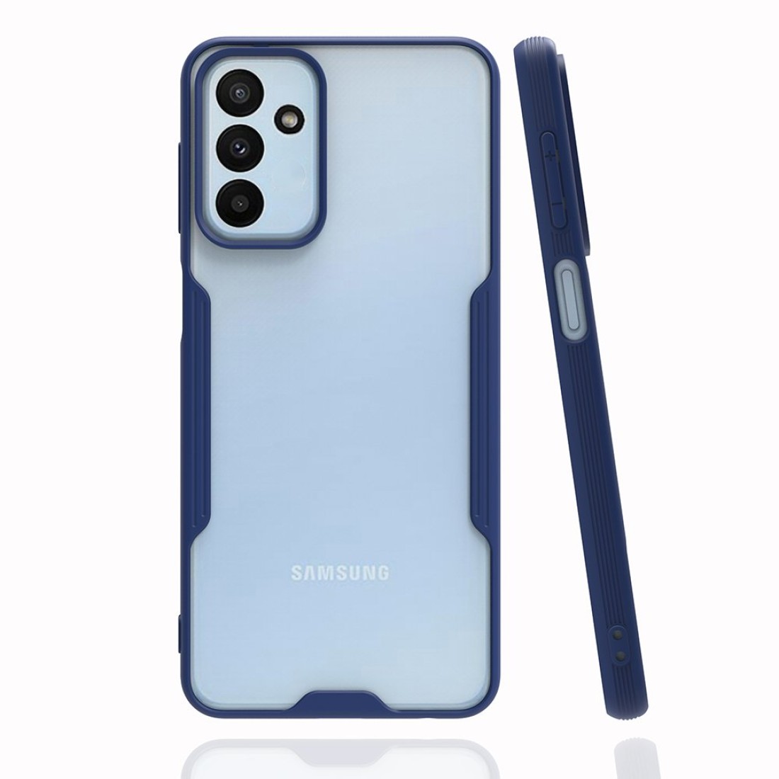  Samsung Galaxy M13 Kılıf Platin Silikon - Lacivert