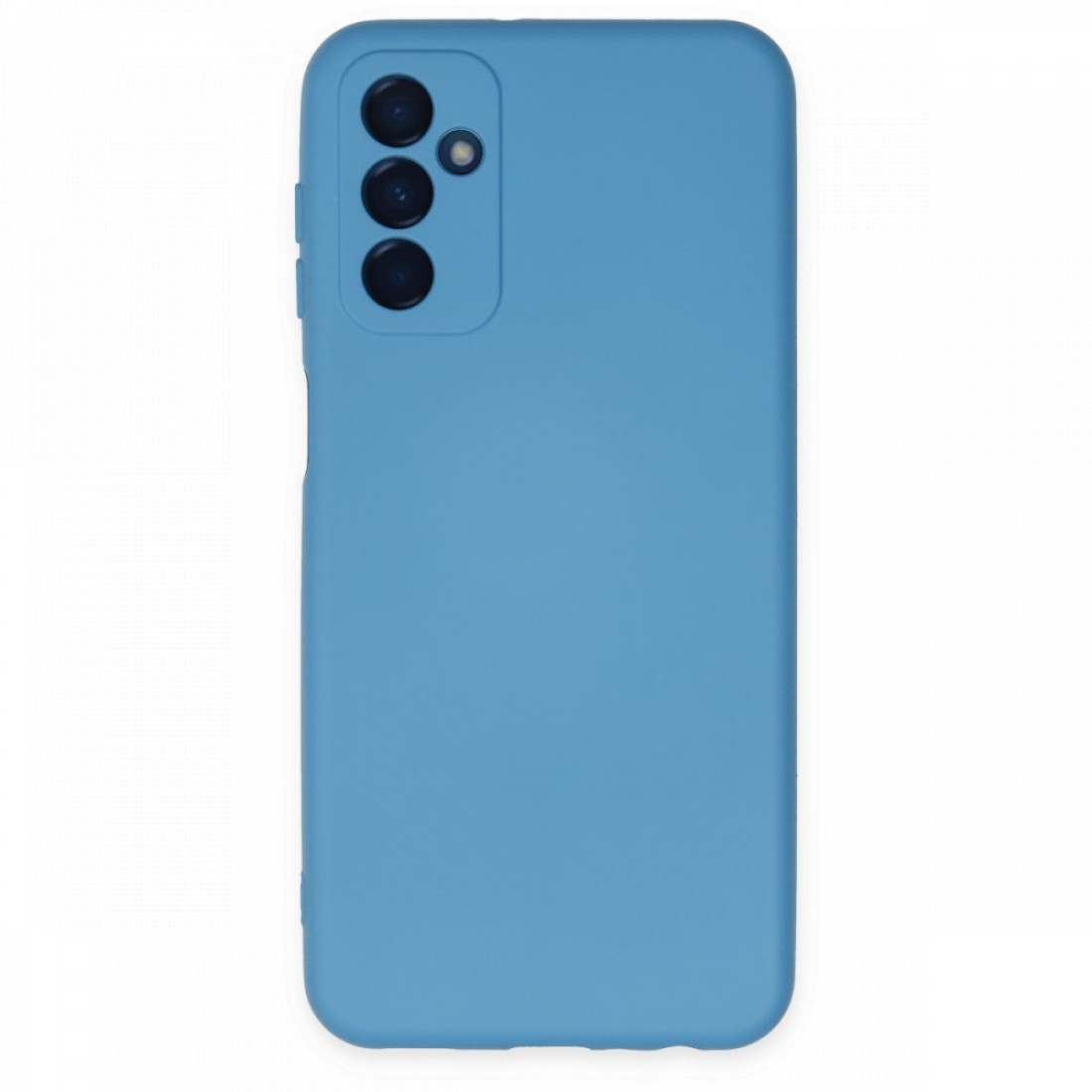  Samsung Galaxy M13 Kılıf Nano içi Kadife Silikon - Mavi