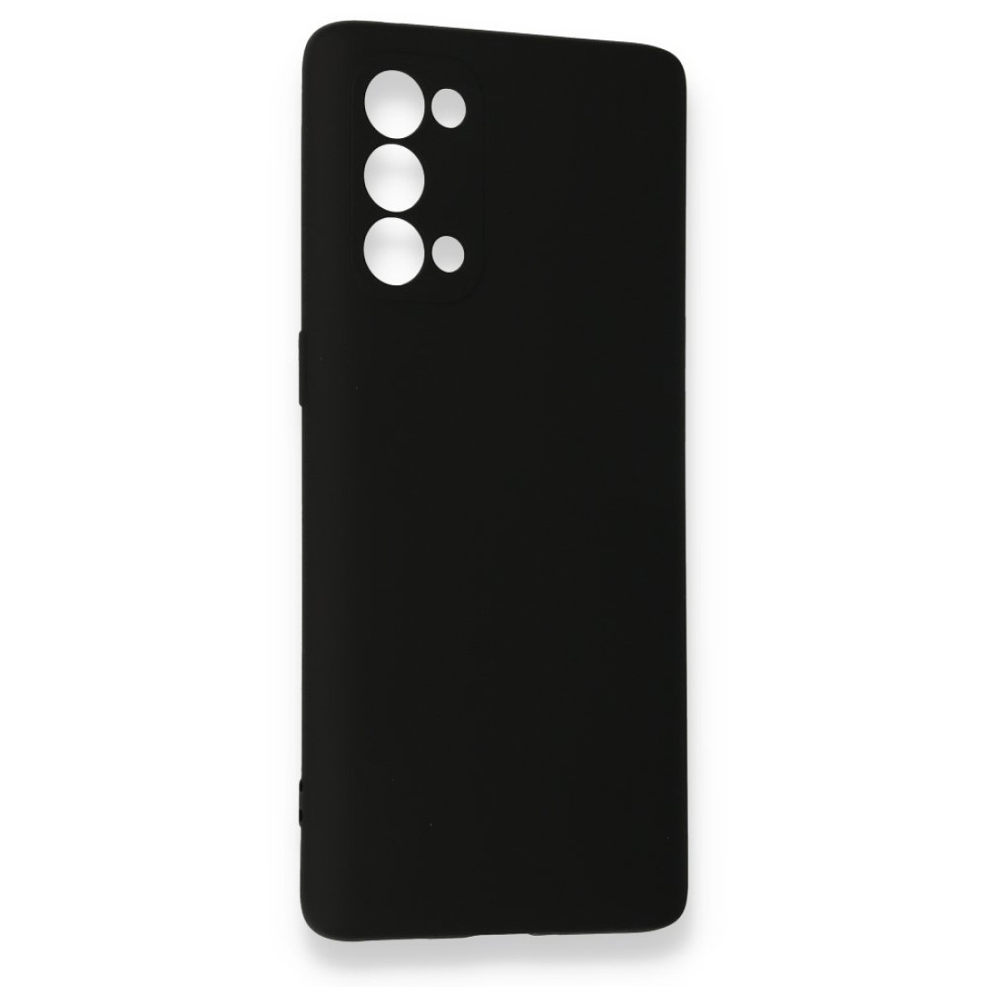  Oppo Reno 5 Kılıf Nano içi Kadife Silikon - Siyah