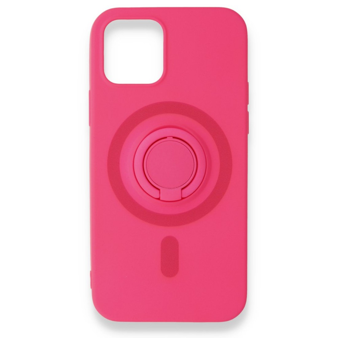  iPhone 12 Mini Kılıf Viktor Yüzüklü Silikon - Pembe