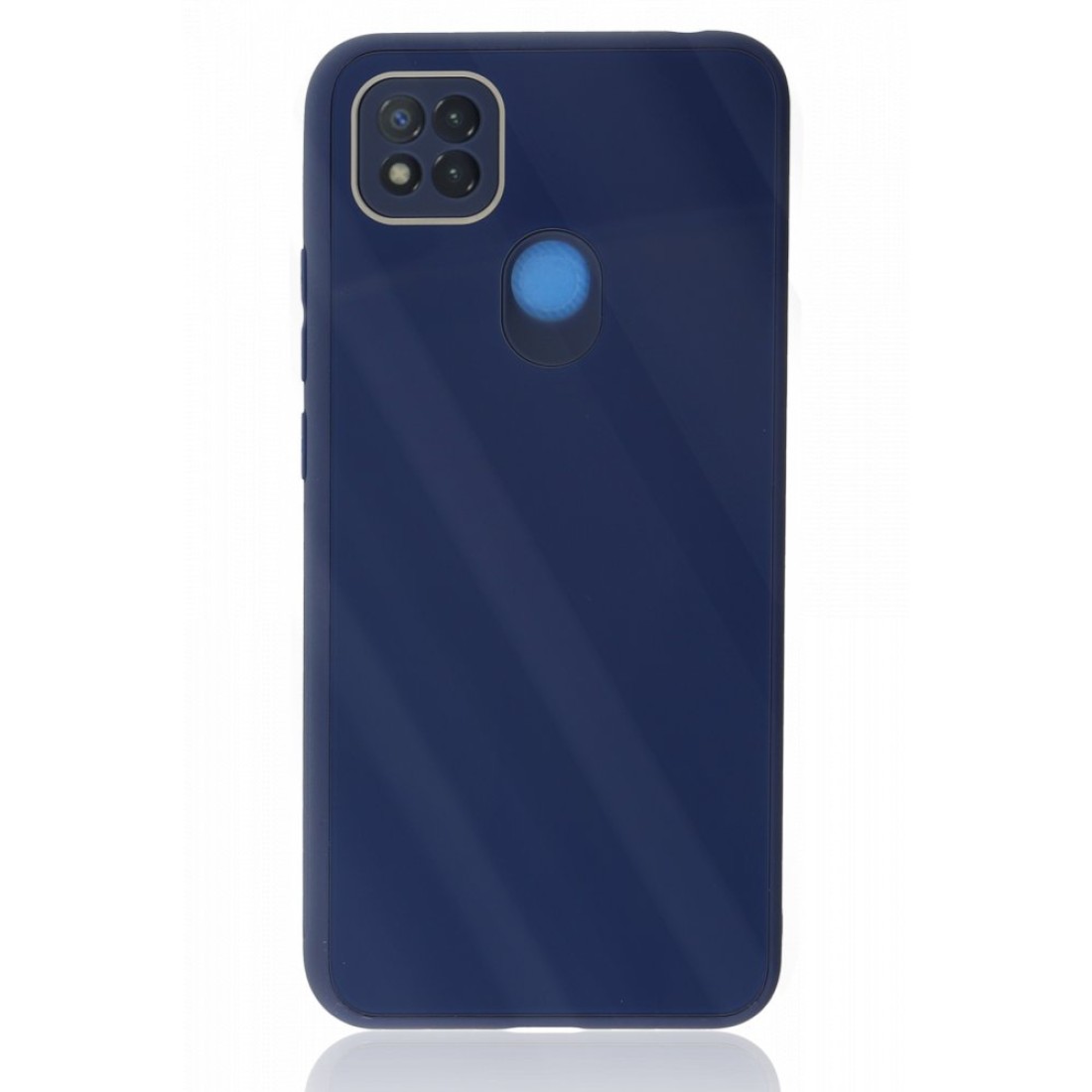  Xiaomi Redmi 9C Kılıf Glass Kapak - Lacivert