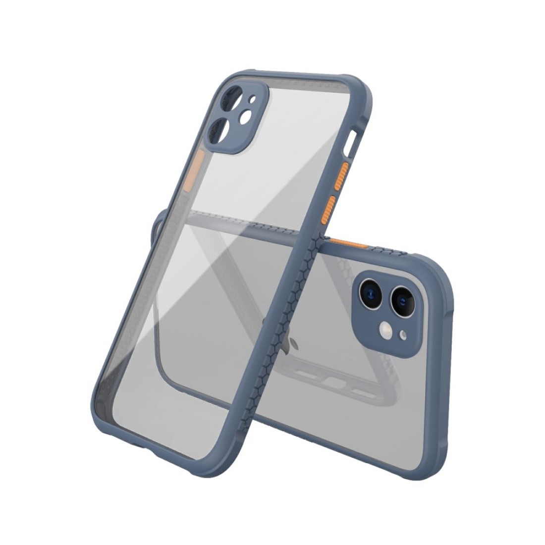 iPhone 12 Mini Kılıf Miami Şeffaf Silikon - Gri