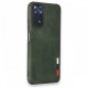  Xiaomi Redmi Note 11 Kılıf Loop Deri Silikon - Yeşil