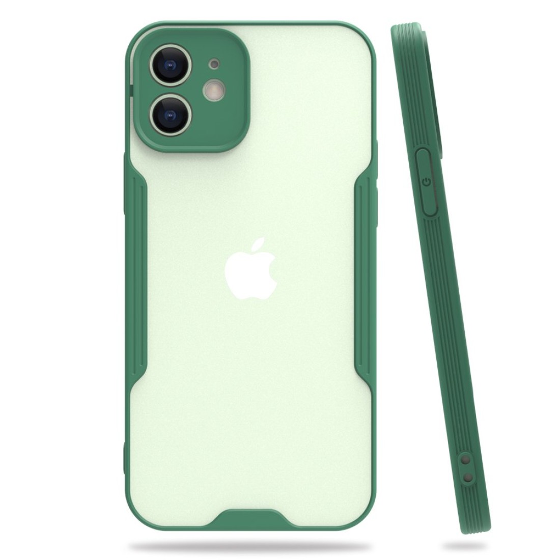  iPhone 12 Mini Kılıf Platin Silikon - Yeşil