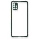 Samsung Galaxy A71 Kılıf Miami Şeffaf Silikon - Koyu Yeşil Samsung Galaxy A71 Kılıf Miami Şeffaf Silikon - Koyu Yeşil