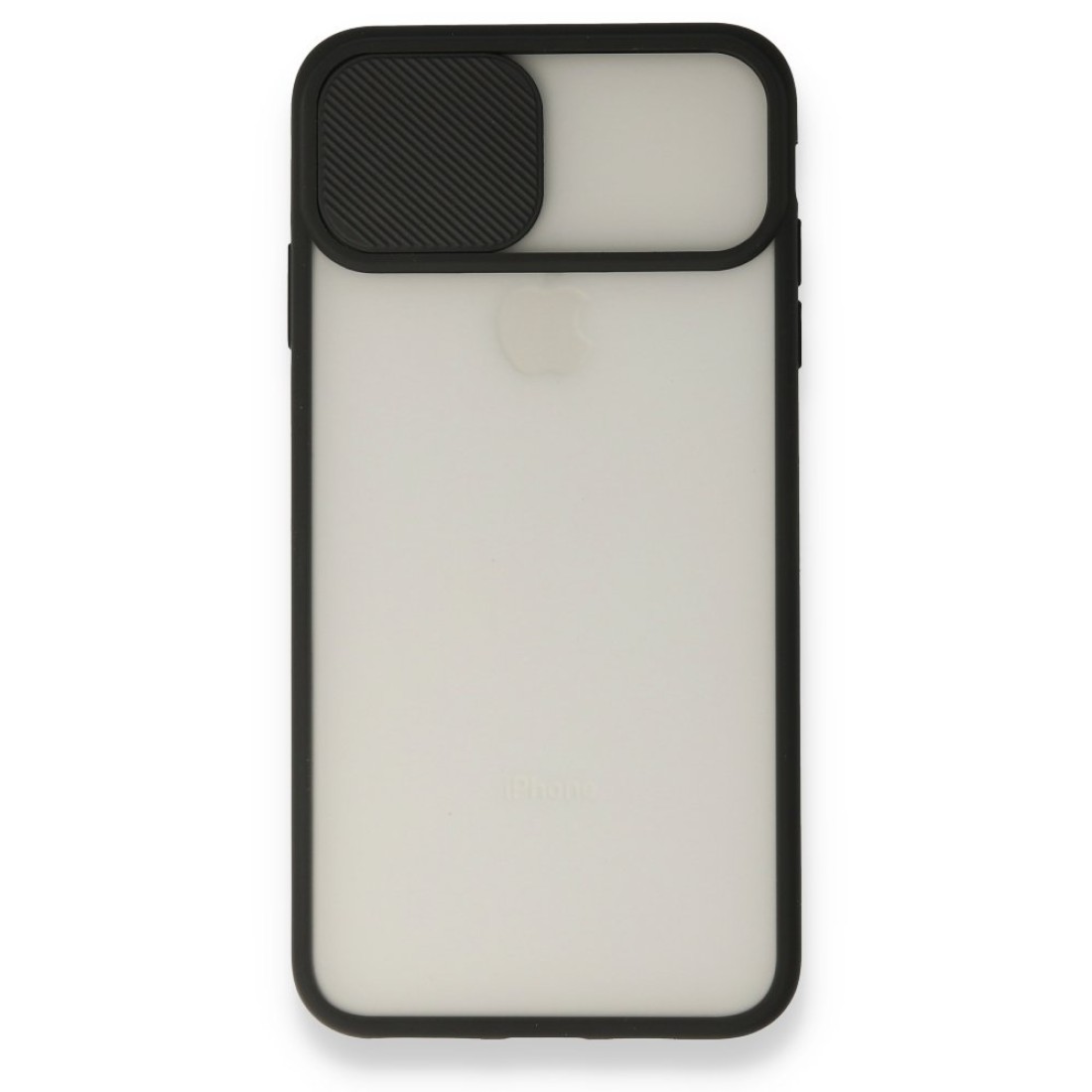 iPhone XS Max Kılıf Palm Buzlu Kamera Sürgülü Silikon - Siyah iPhone XS Max Kılıf Palm Buzlu Kamera Sürgülü Silikon - Siyah